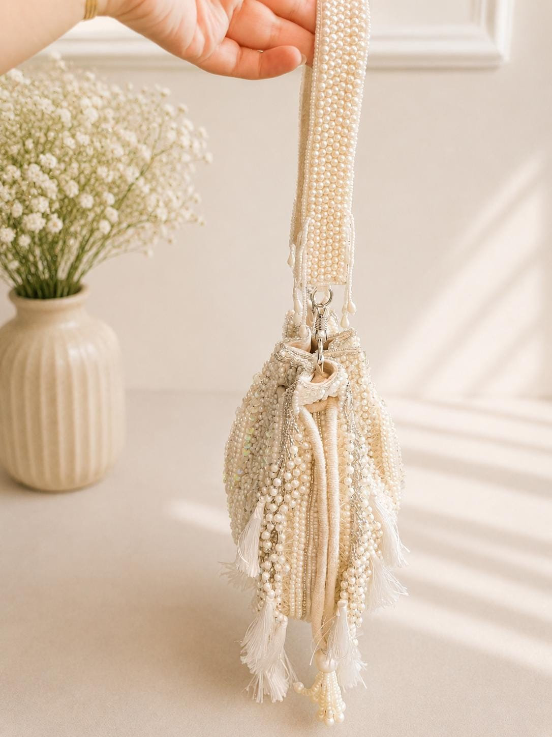 Pearl Beaded Bag